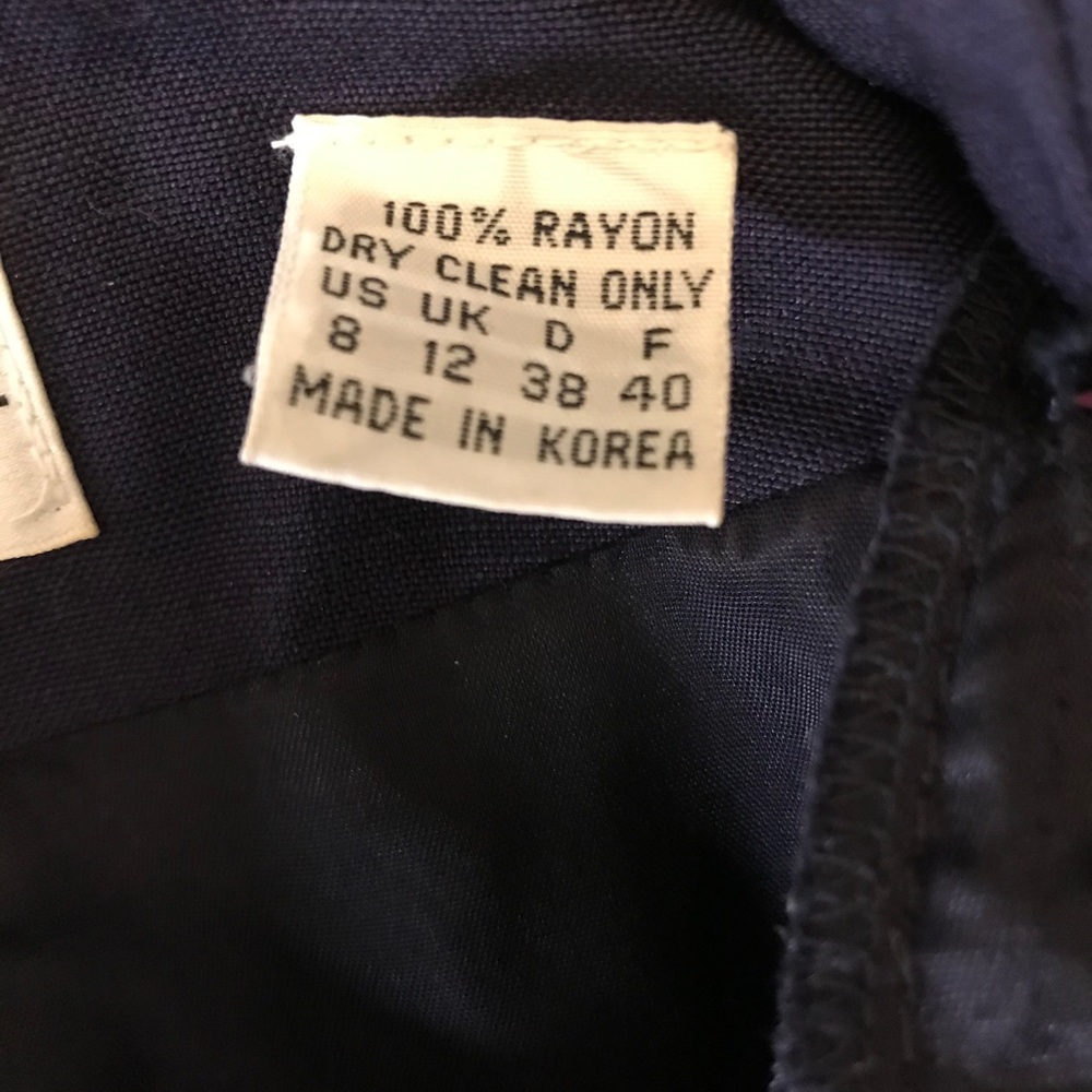 Vintage Double Breasted Navy Albert Nipon Dress - image 3